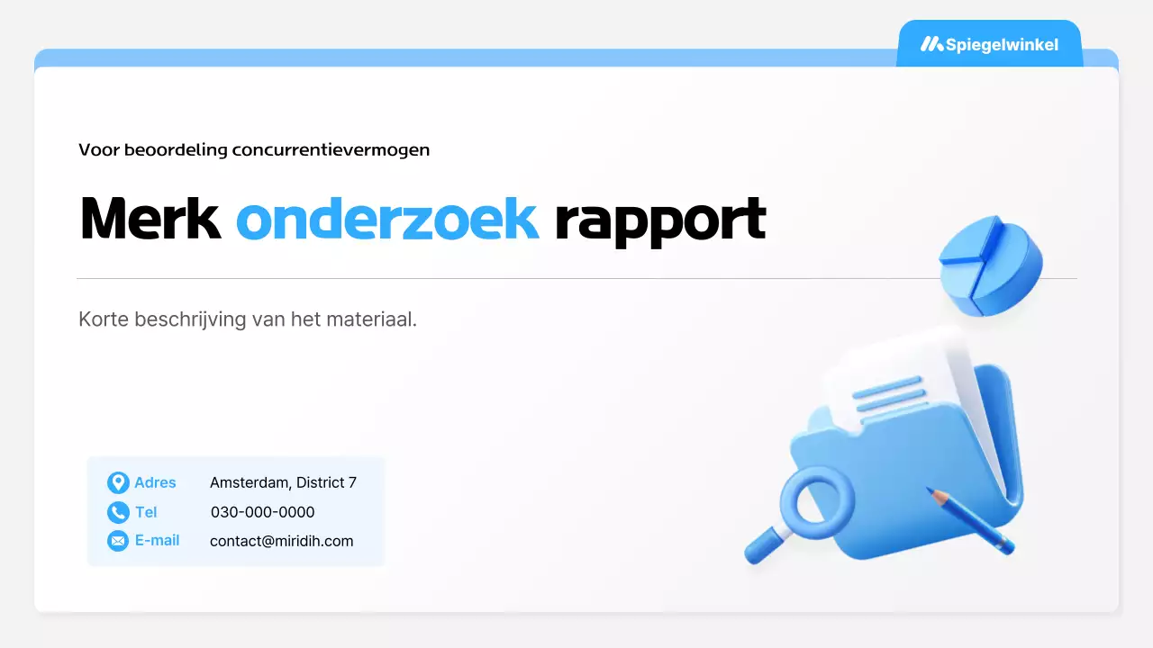 Handleiding voor het Blue Clean-merkenonderzoek