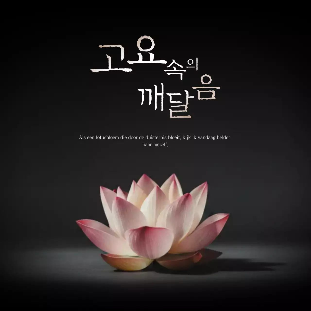 Roze eenvoudige verlichtingsmeditatie