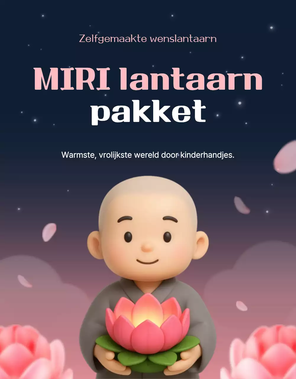 Hoe maak je een roze minimalistische lantaarnset?