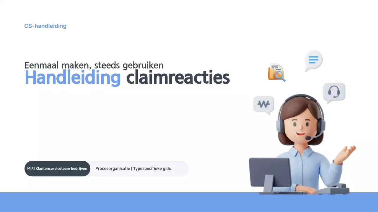 Handleiding voor het afhandelen van claims (Blue Simple Claim Response Manual Guide)