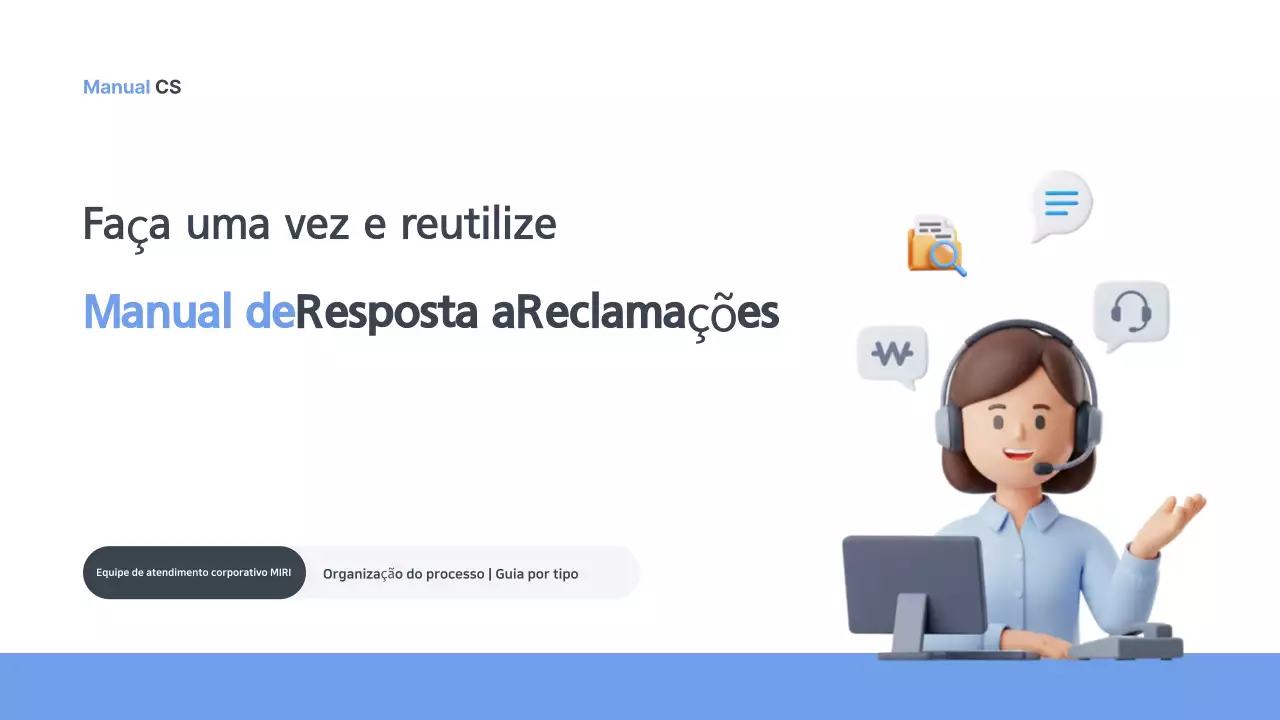 Manual de Resposta a Reclamações Simples da Blue