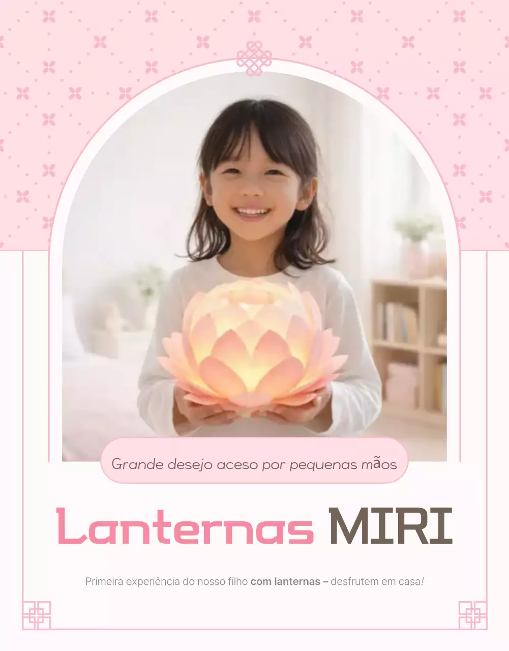 Como fazer uma lanterna rosa para bebê
