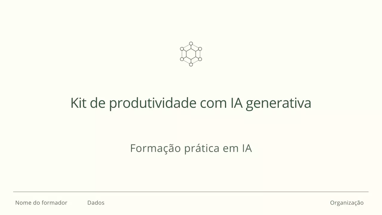 Guia de Treinamento de IA Minimalista Verde