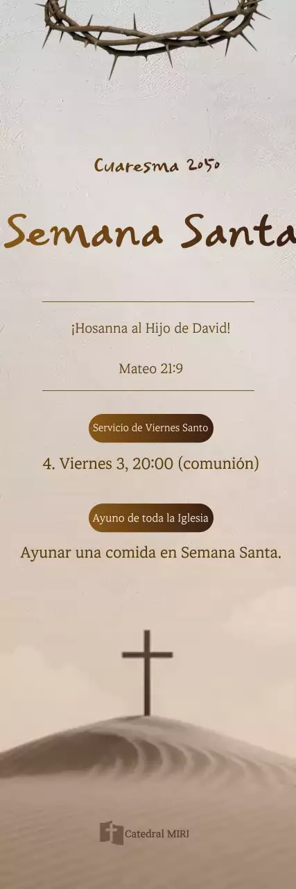 Guía sencilla de Semana Santa de Brown