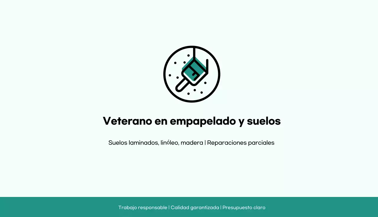 Promoción de interiores sencillos de menta