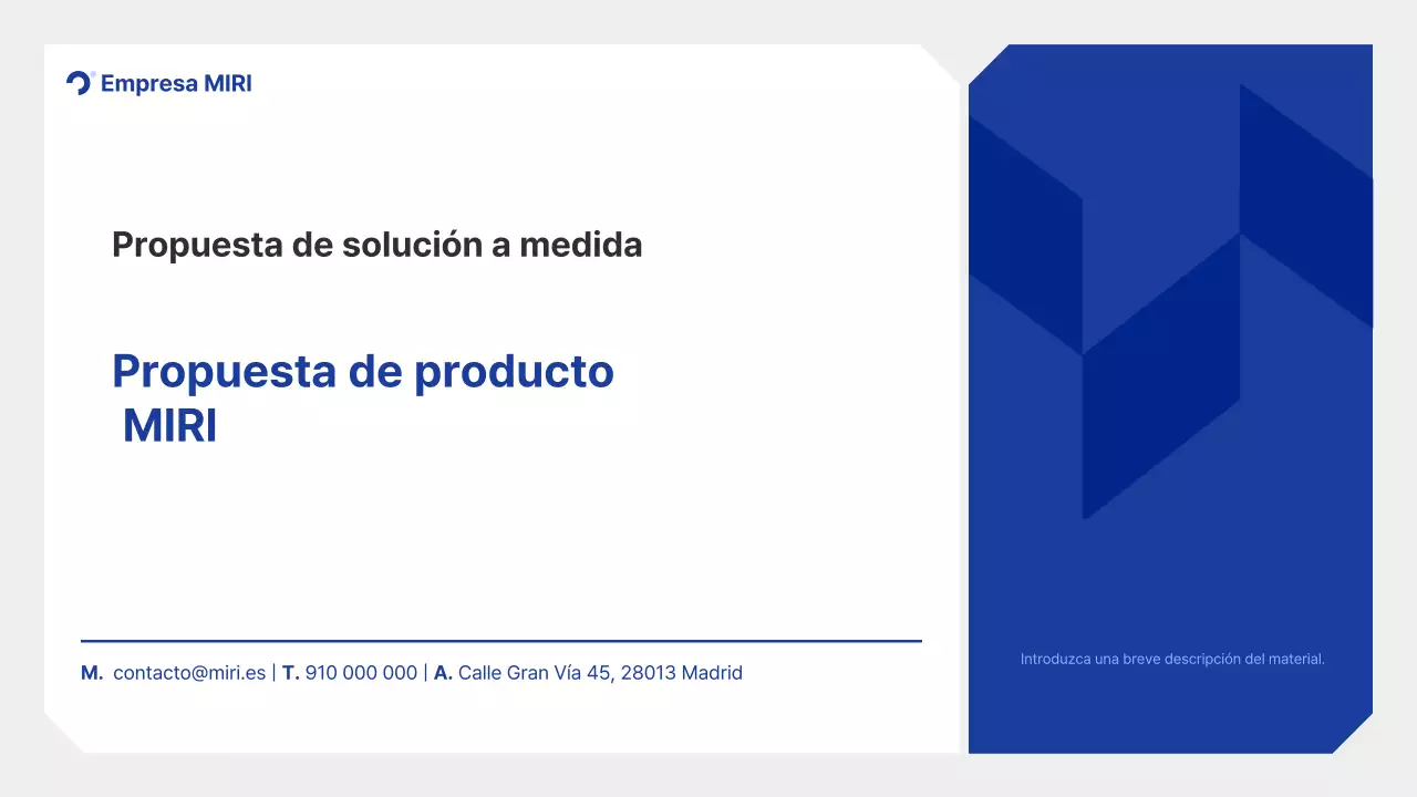 Plan de propuesta de solución personalizada Blue Clean
