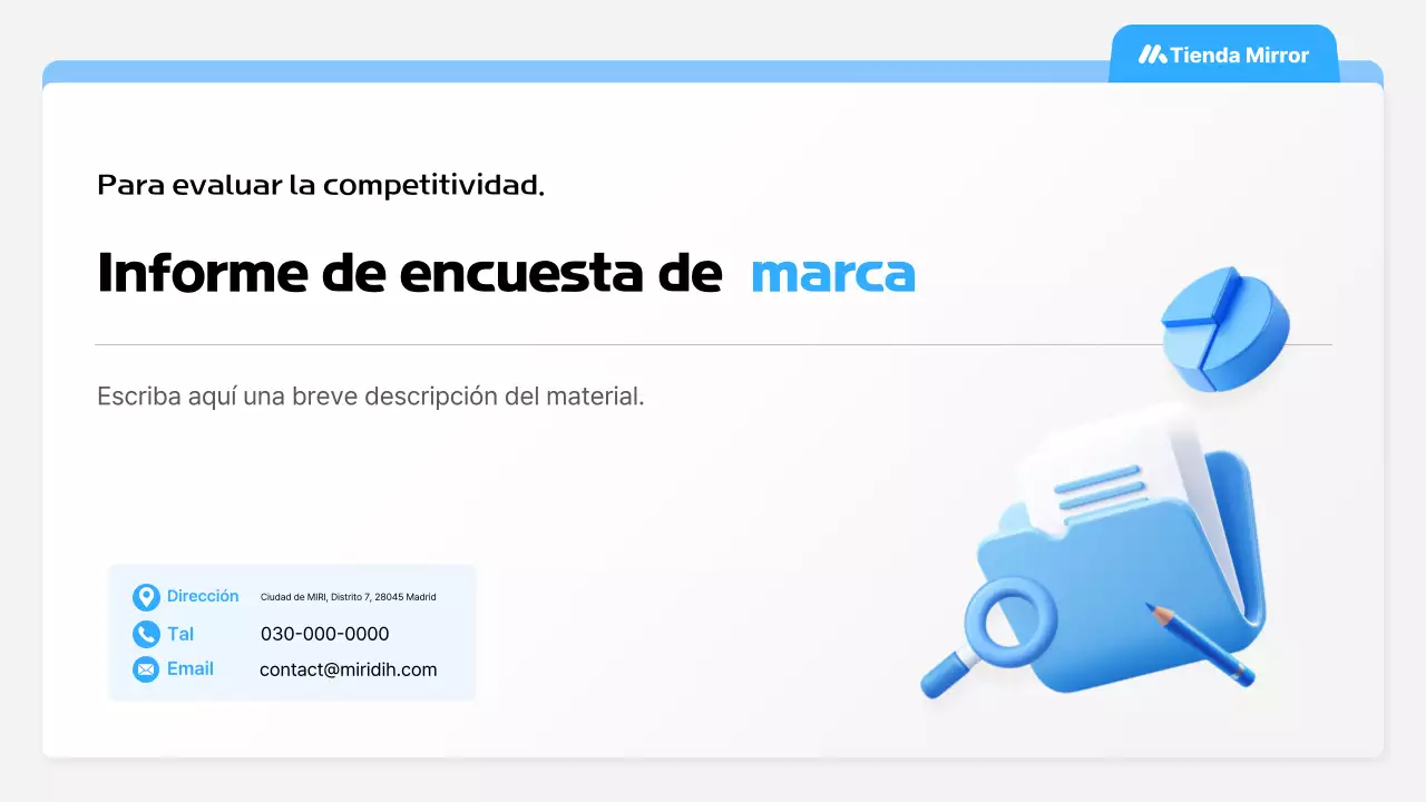 Guía del informe de la encuesta de la marca Blue Clean