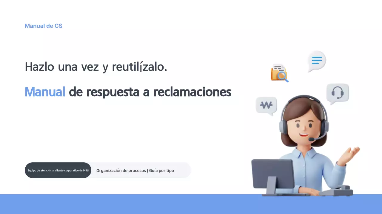 Guía del manual de respuesta a reclamaciones sencillas de Blue
