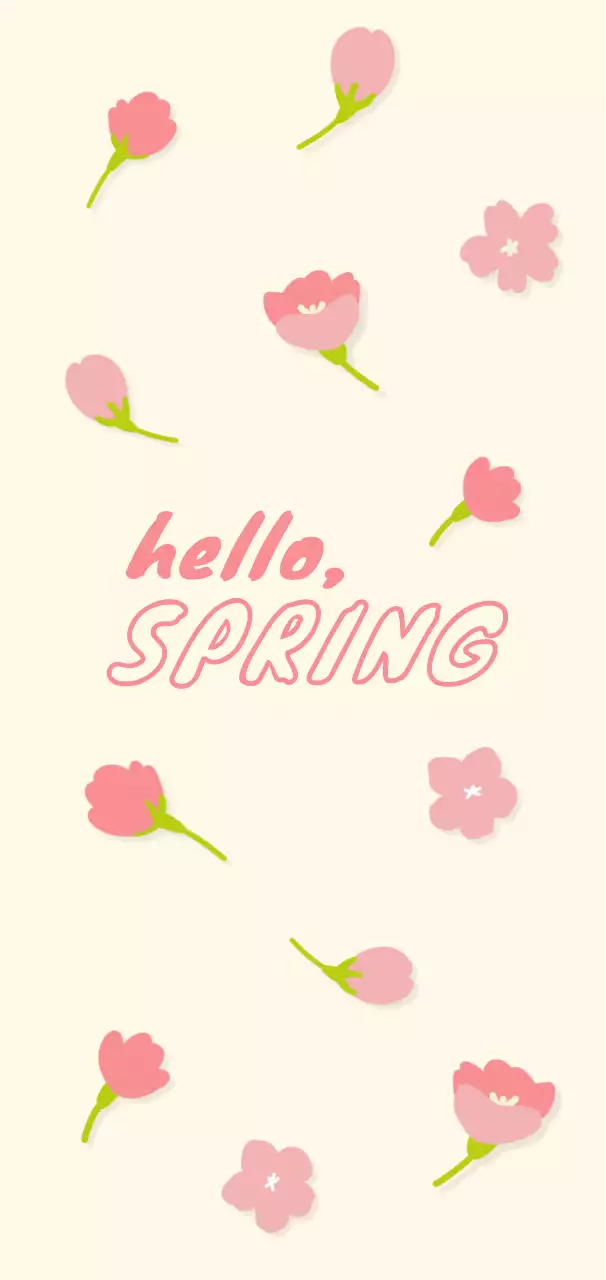 분홍색 심플한 꾸미기 엽서