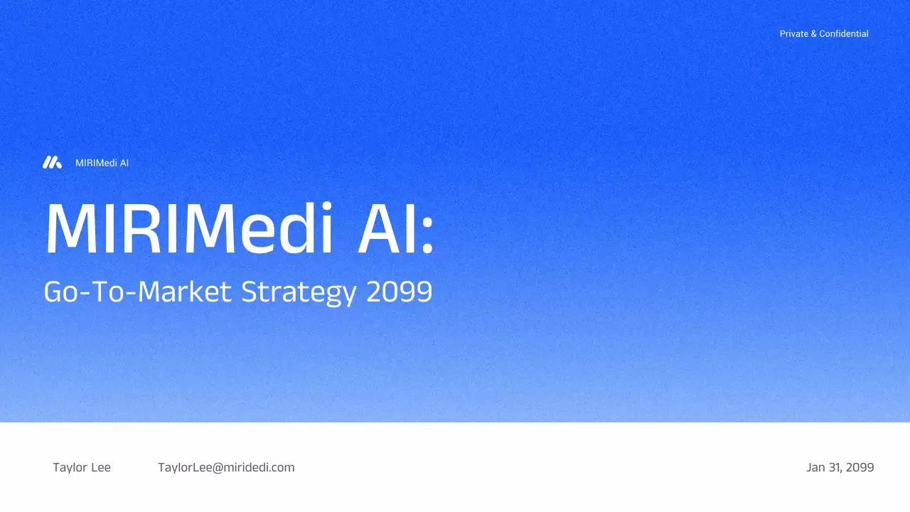 blue modern AI strategy business
