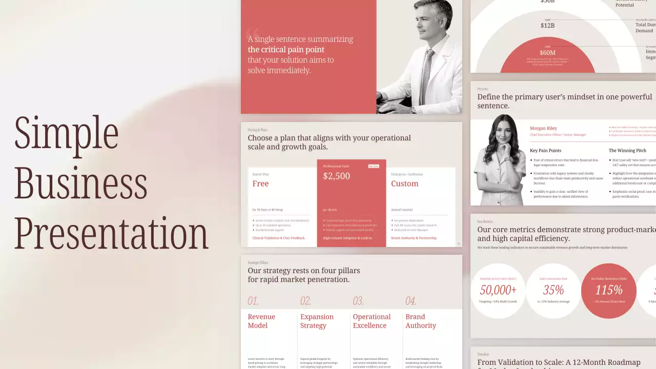 Beige Simple Business Presentation