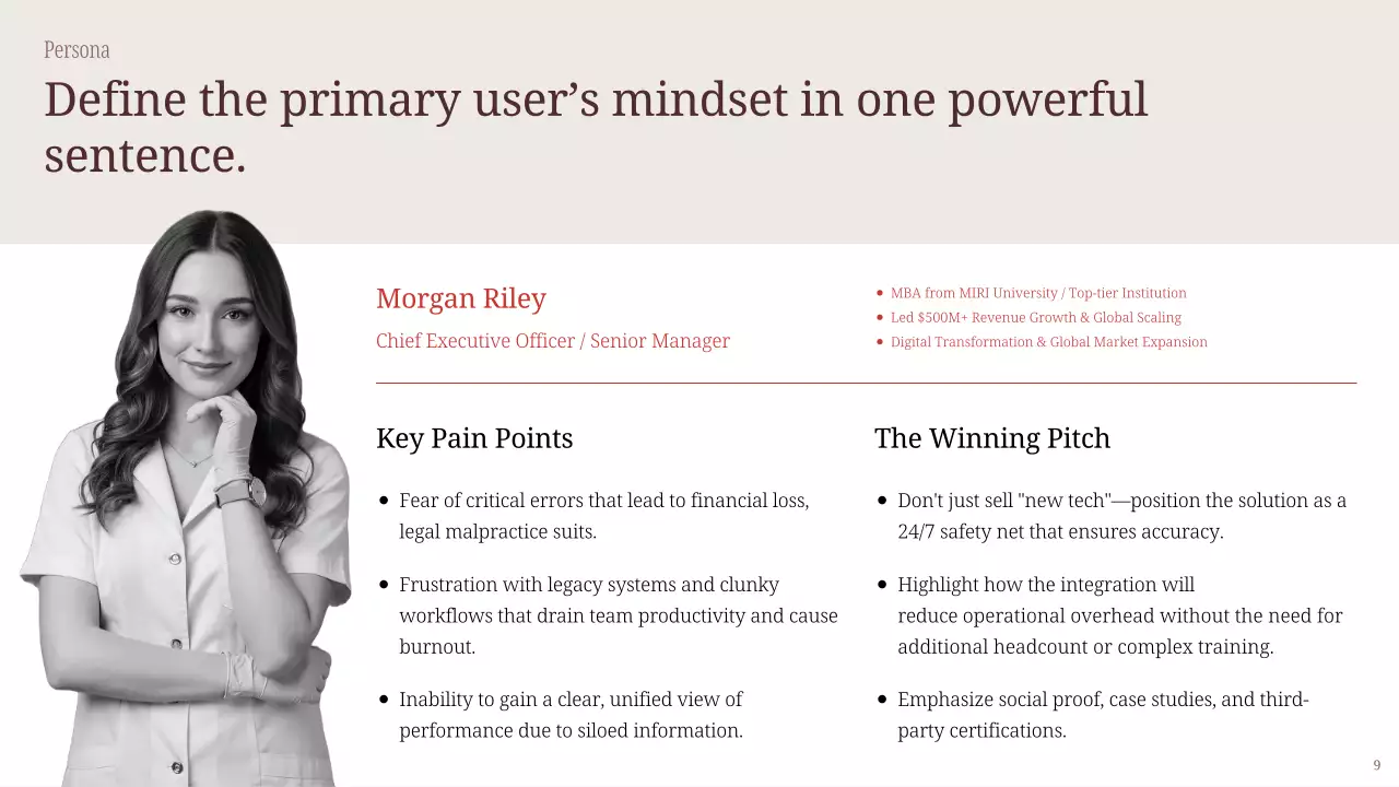 베이지색 심플 비즈니스 프레젠테이션