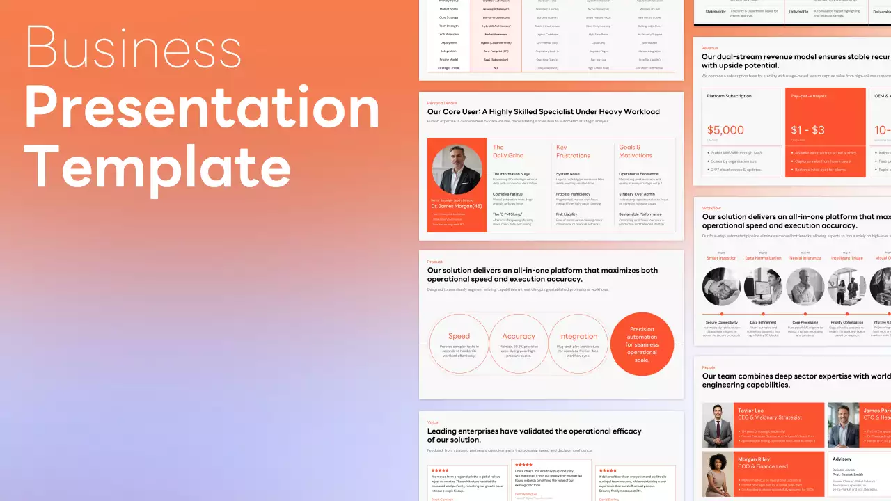 Orange Simple Business Presentation