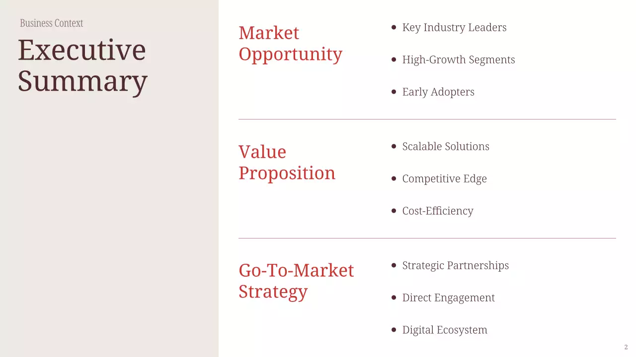 베이지색 심플 비즈니스 프레젠테이션