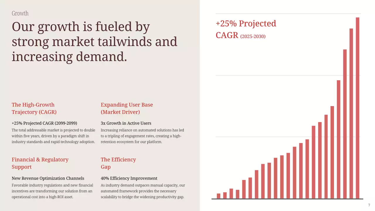 베이지색 심플 비즈니스 프레젠테이션