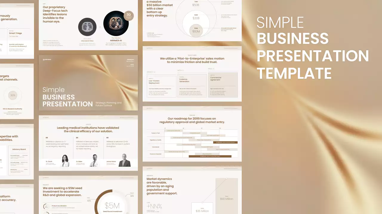 Beige Minimal Business Planning Presentation