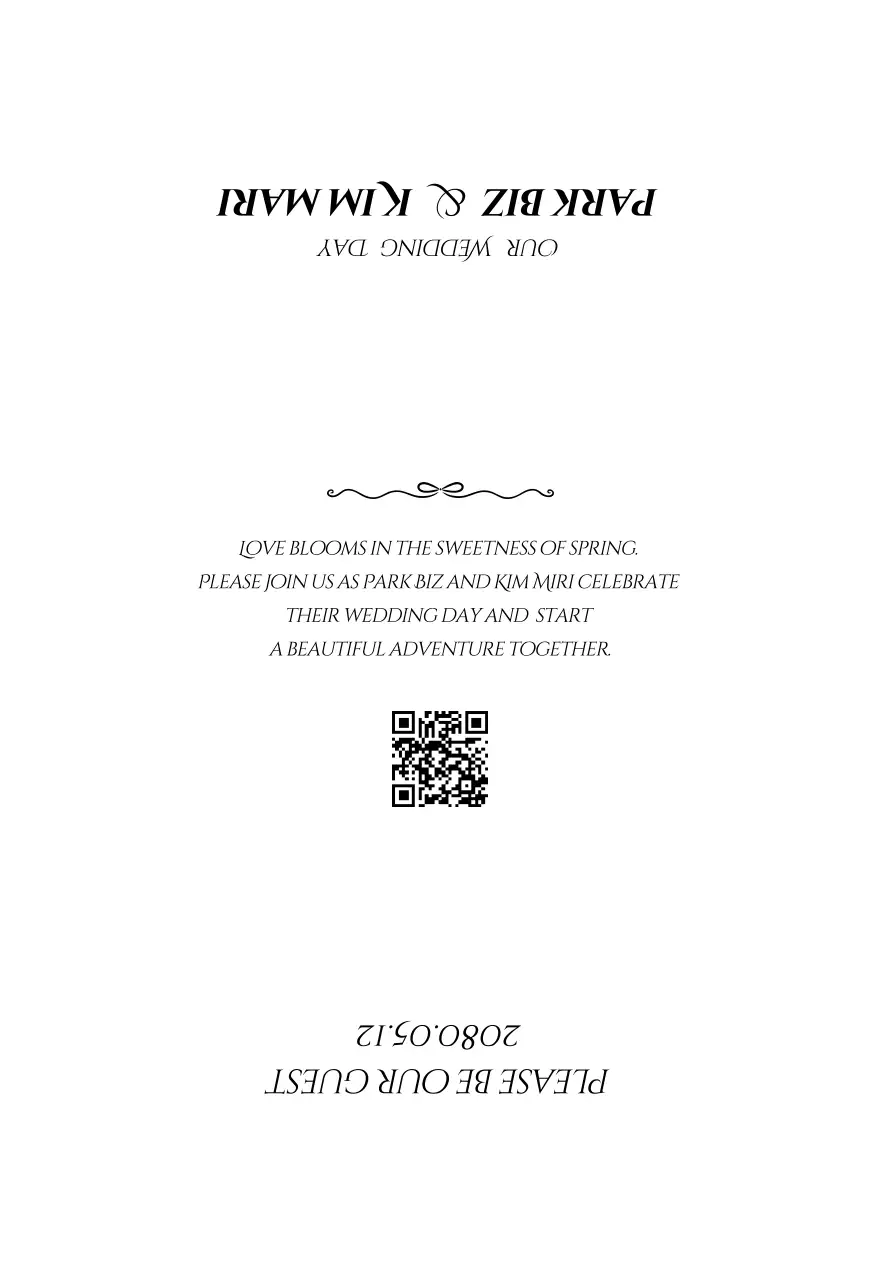 Undangan Pernikahan Sederhana Berwarna Putih