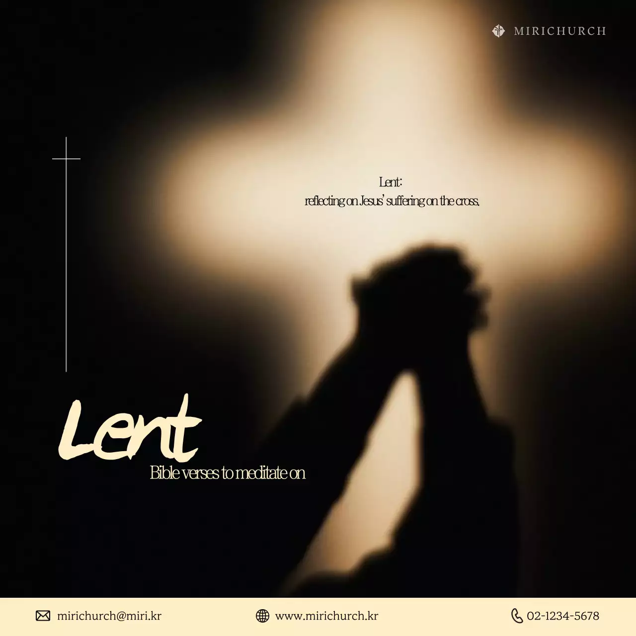 Black Simple Lenten Guide