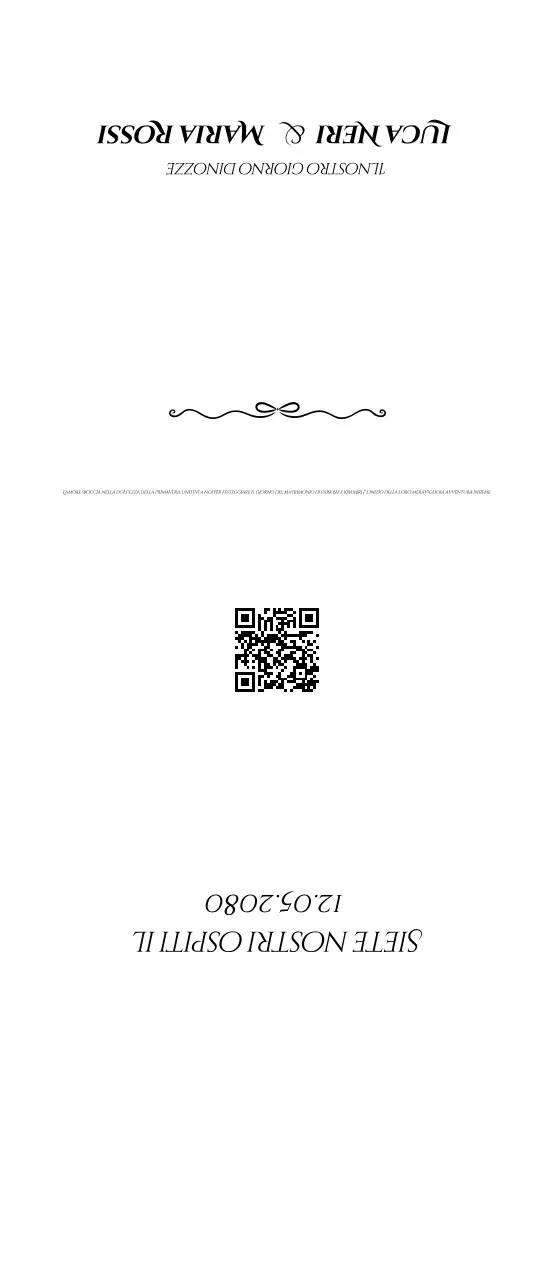 Invito di nozze semplice bianco