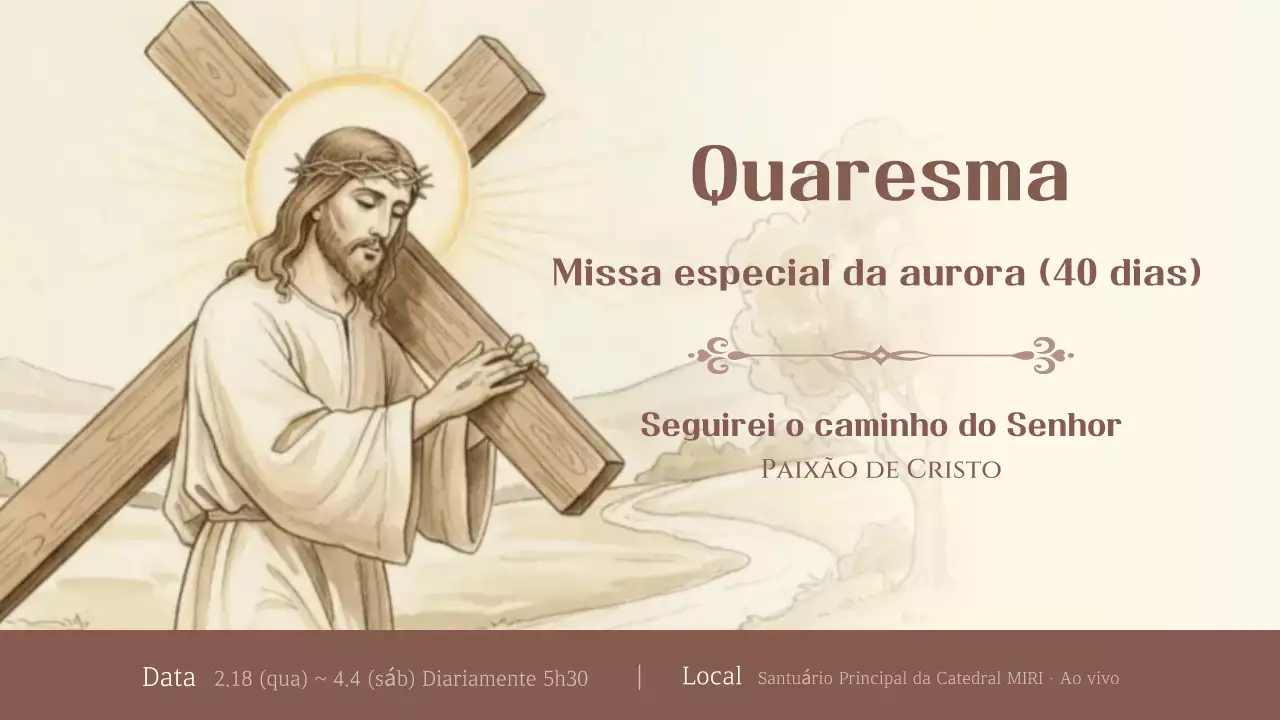 Guia para eventos religiosos tradicionais em bege