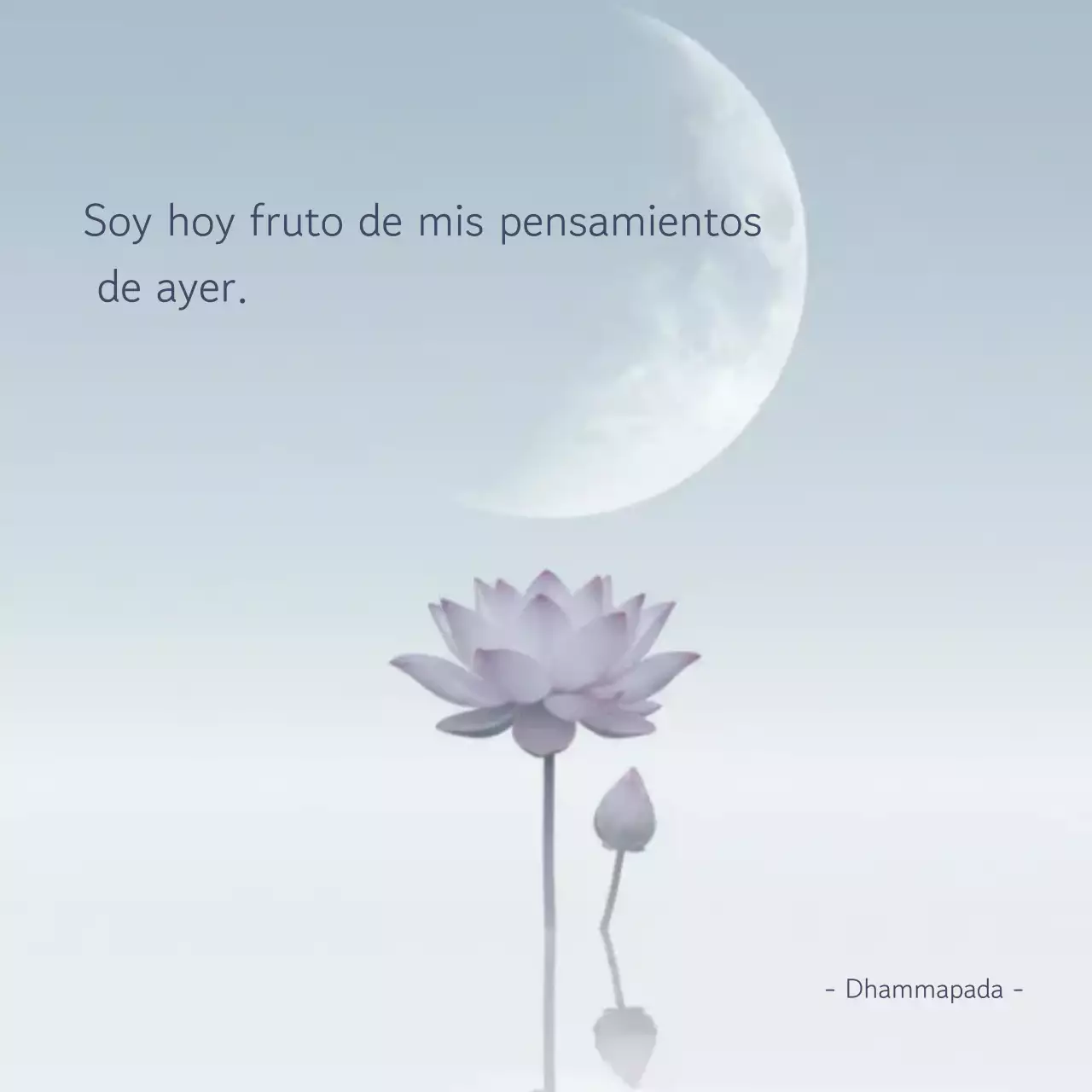 Meditación minimalista con flor de loto en color morado