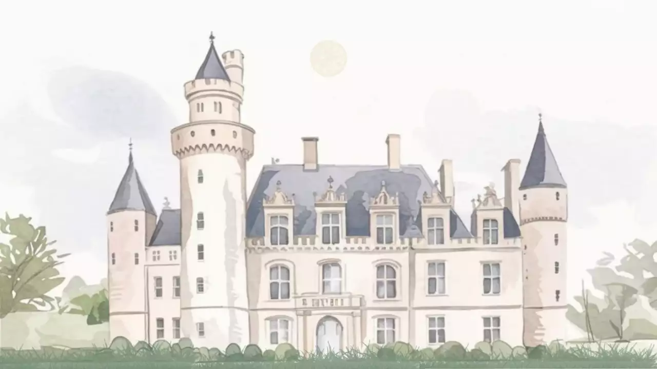 유럽 왕실 전시회 벽지 심플한 베이지색