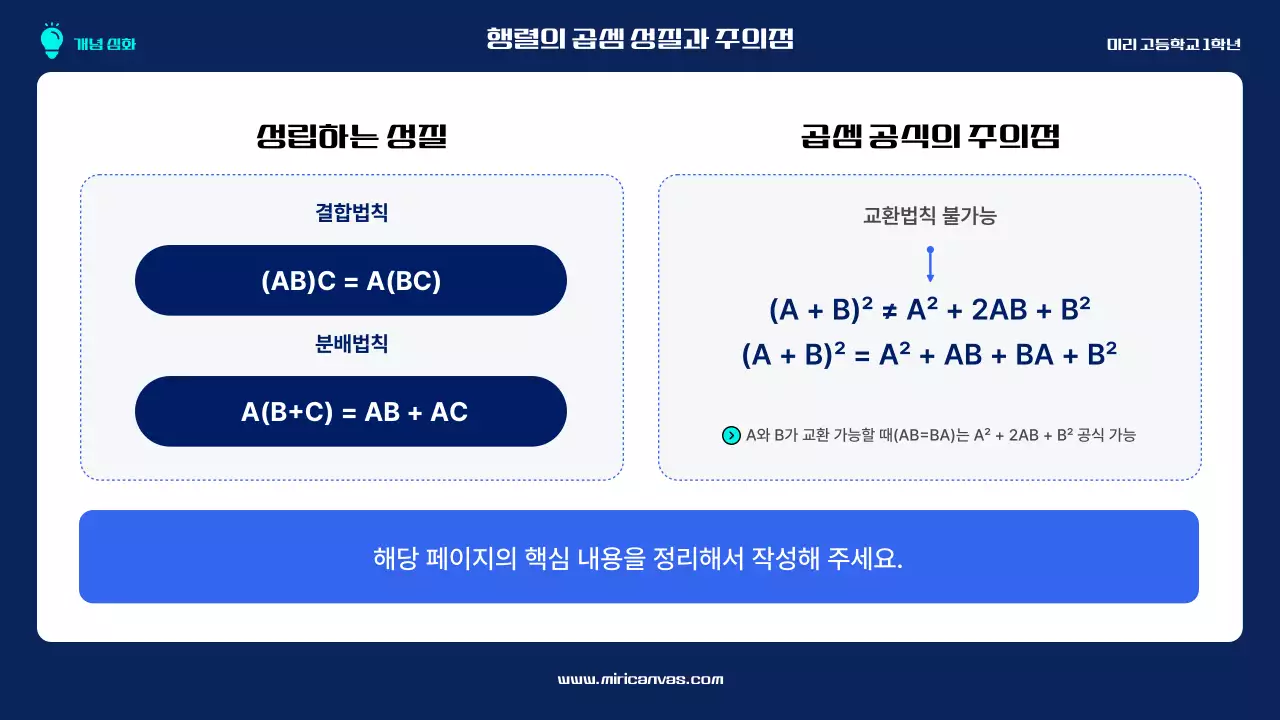 파랑 모던 고등학교수학 교육 자료