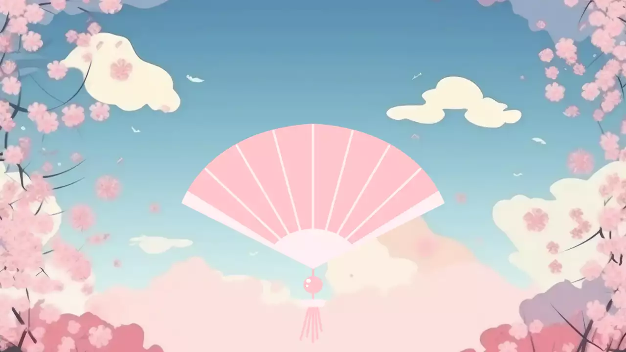 분홍색 아기자기한 봄꽃 축제 안내