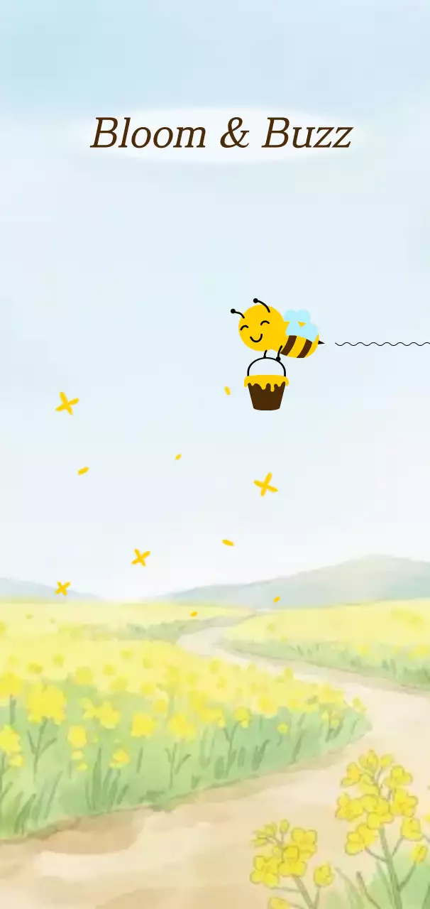 노랑 심플 봄꽃 축제 안내