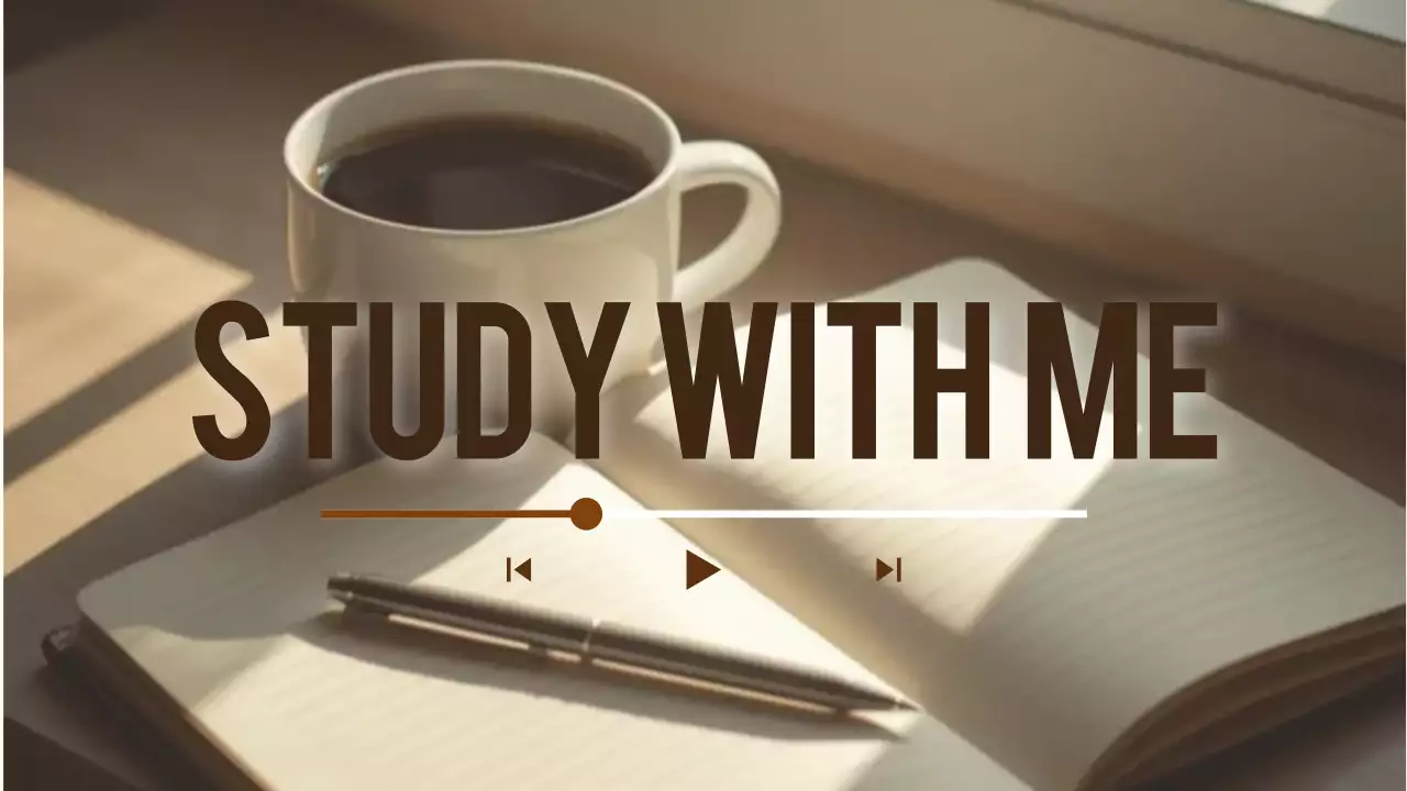 갈색 심플 공부 영상 안내