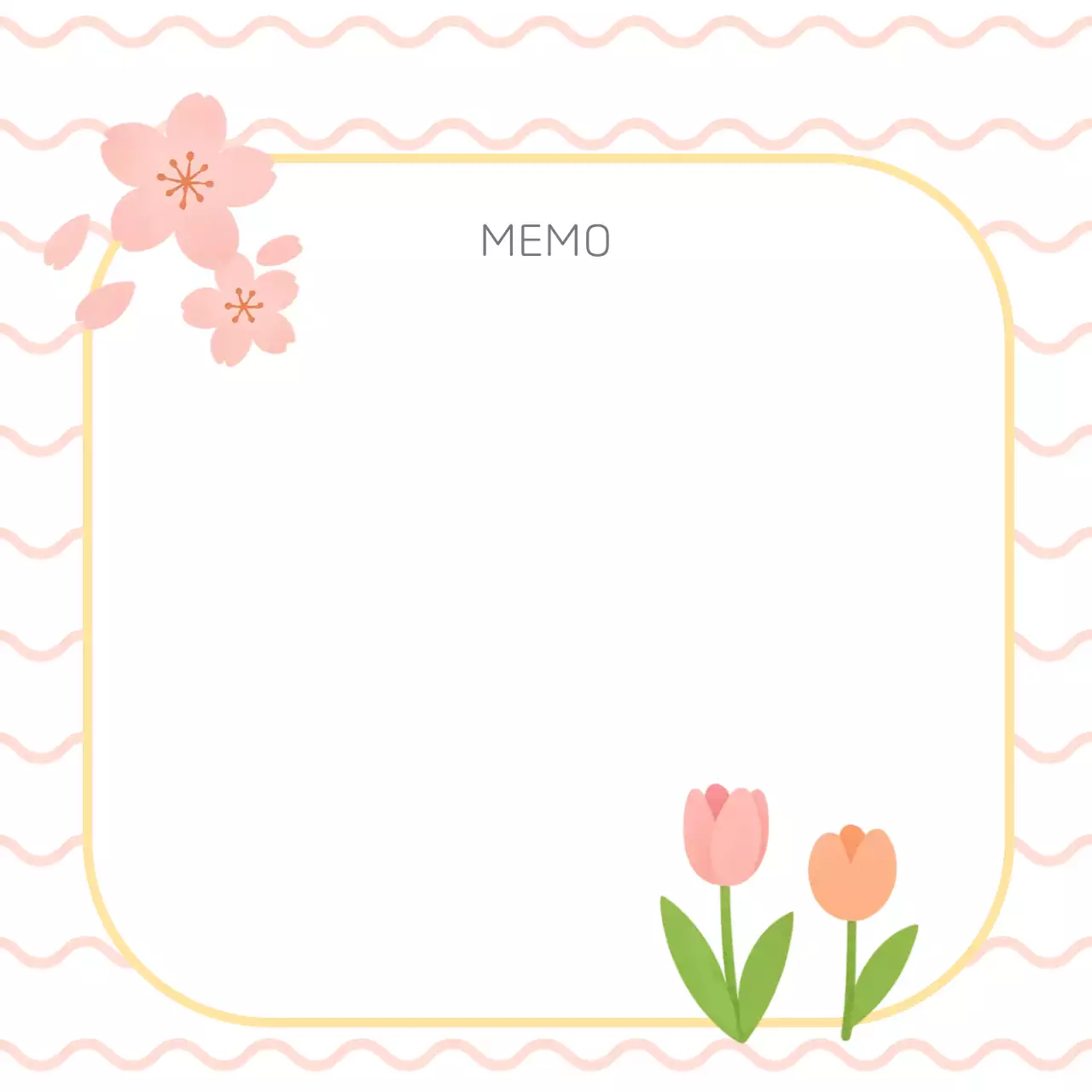 분홍색 아기자기한 문구 프레임