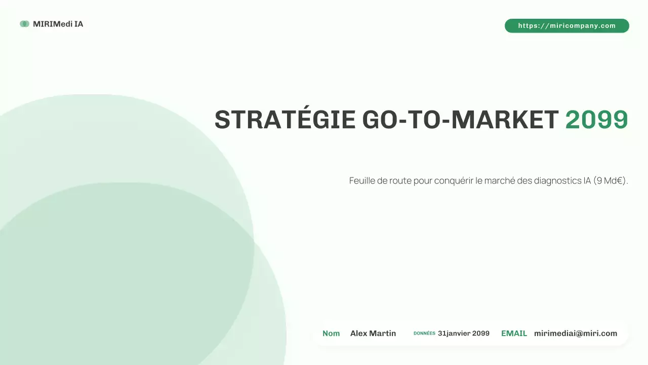 plan de marché minimaliste vert pour l'IA