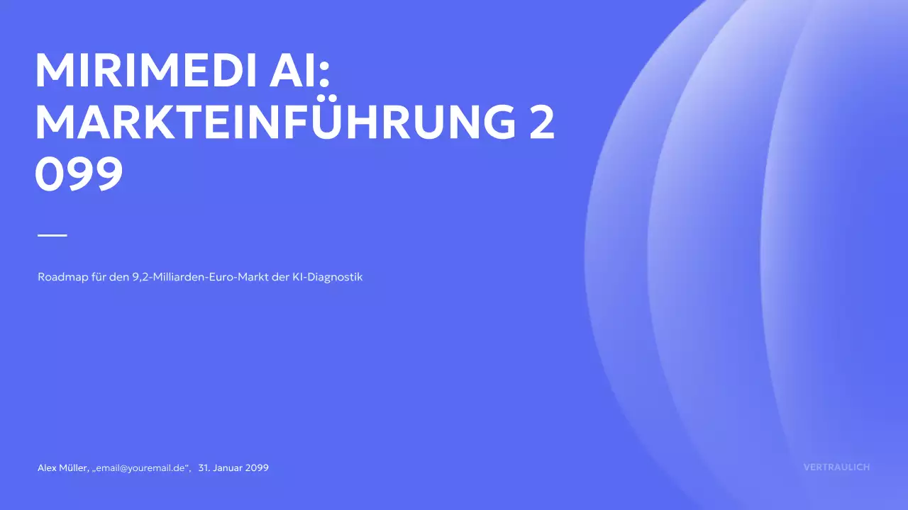 Blaue moderne Geschäftspräsentation