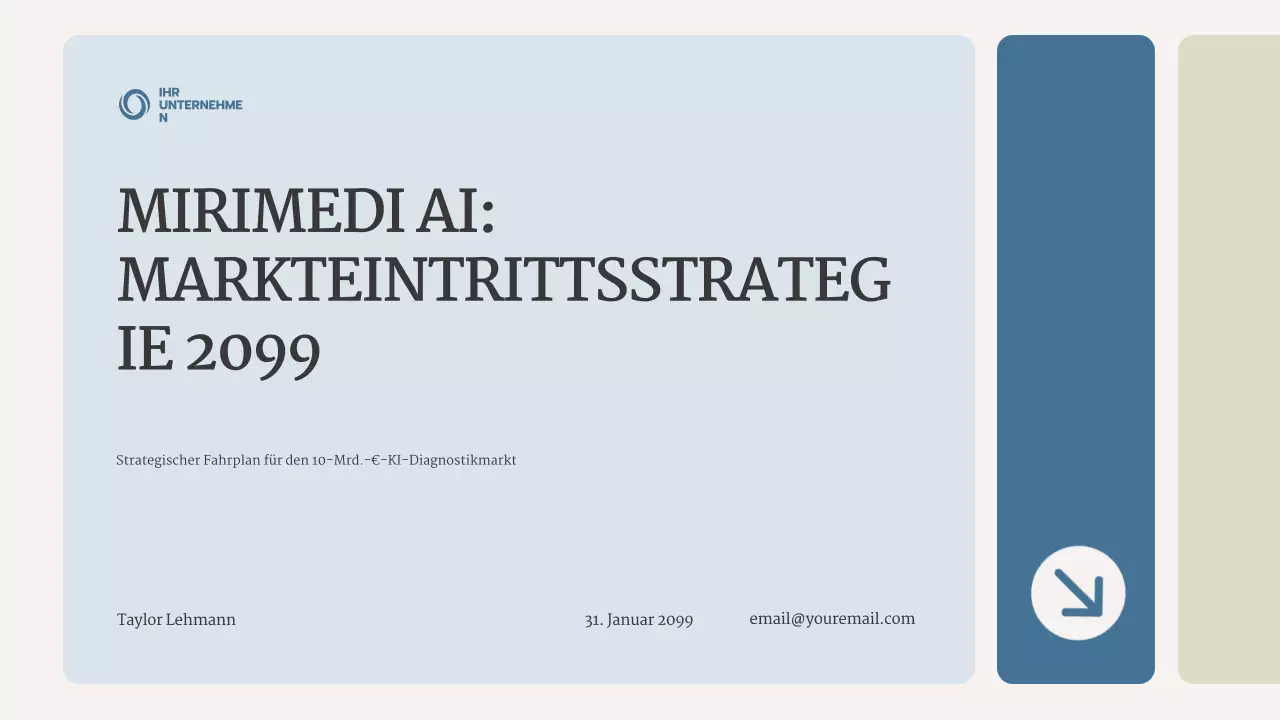 Blue Clean Geschäftspräsentation