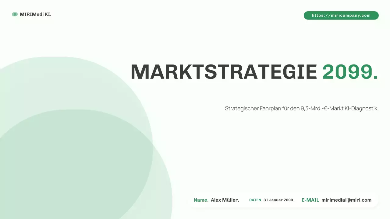 grüner minimalistischer KI-Marktplan