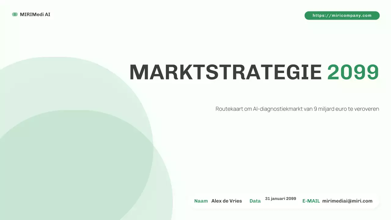 groen minimalistisch AI-marktplan