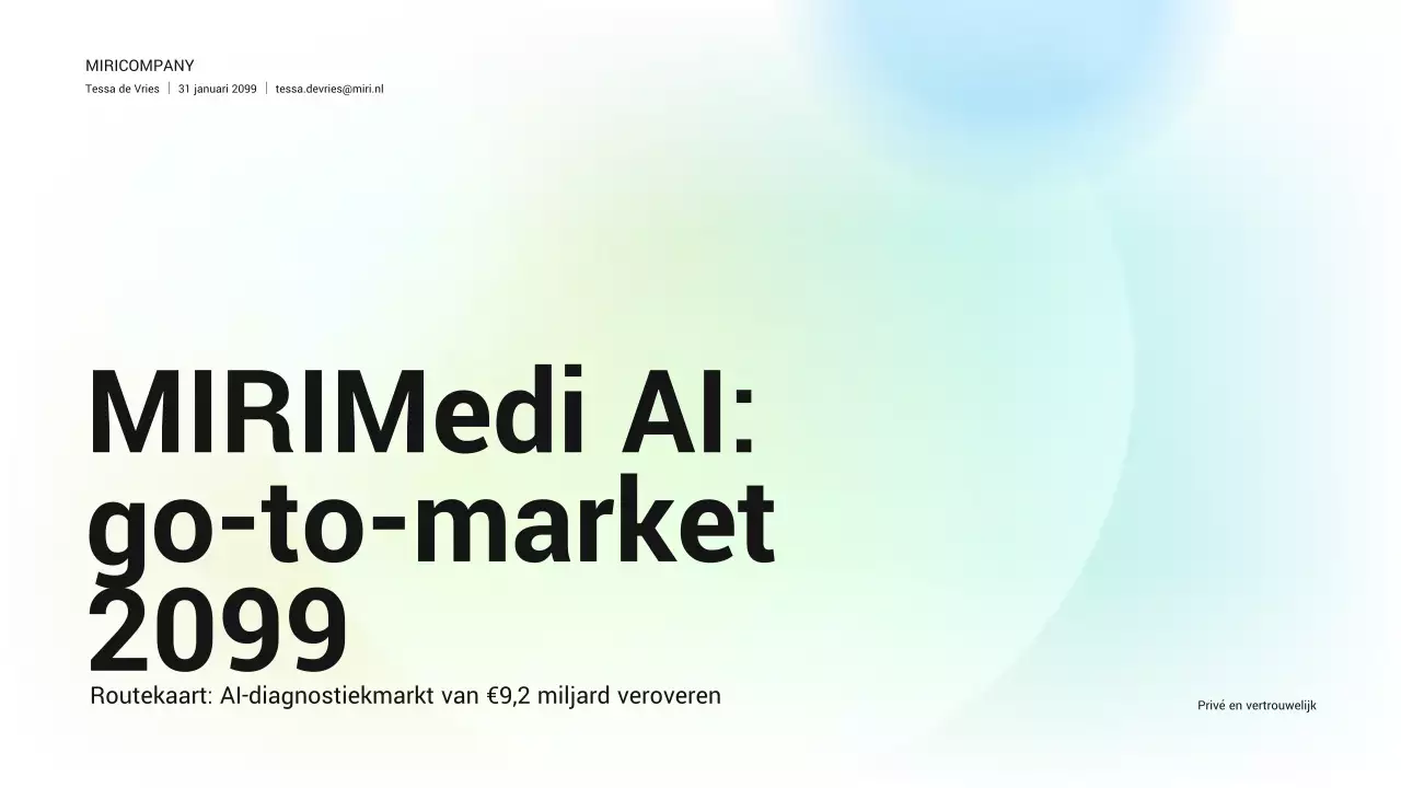 blauw schone AI-diagnostiekbedrijf