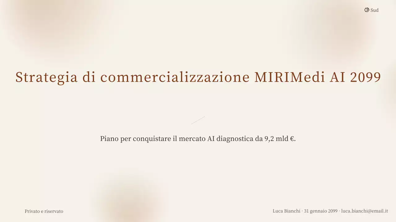 piano aziendale di diagnostica AI classica beige