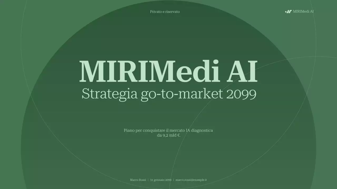 piano aziendale per la diagnostica moderna e verde dell'intelligenza artificiale