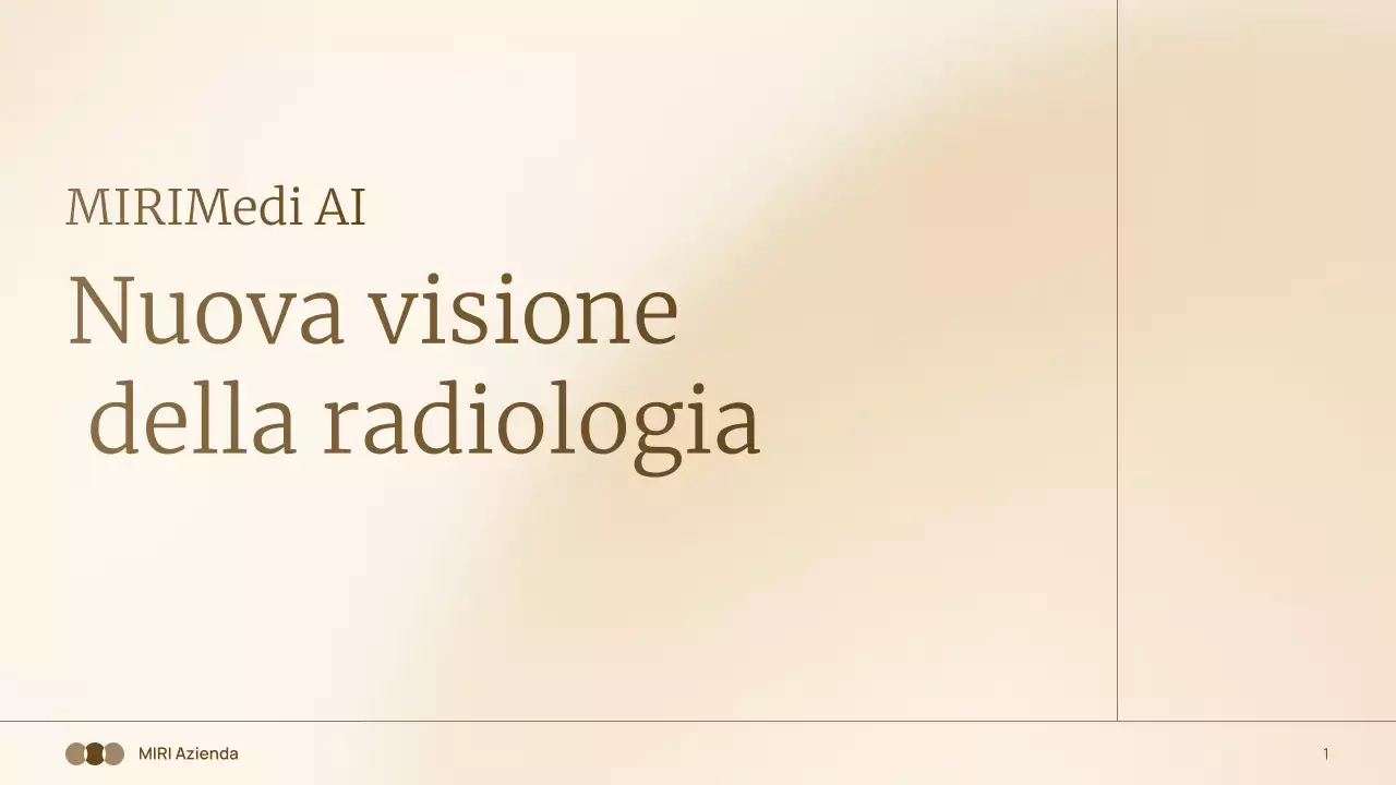 presentazione di radiologia moderna beige