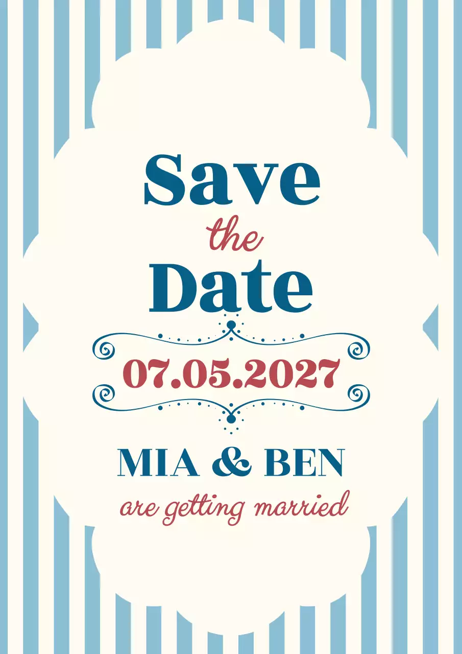 Classic blue vertical line pattern