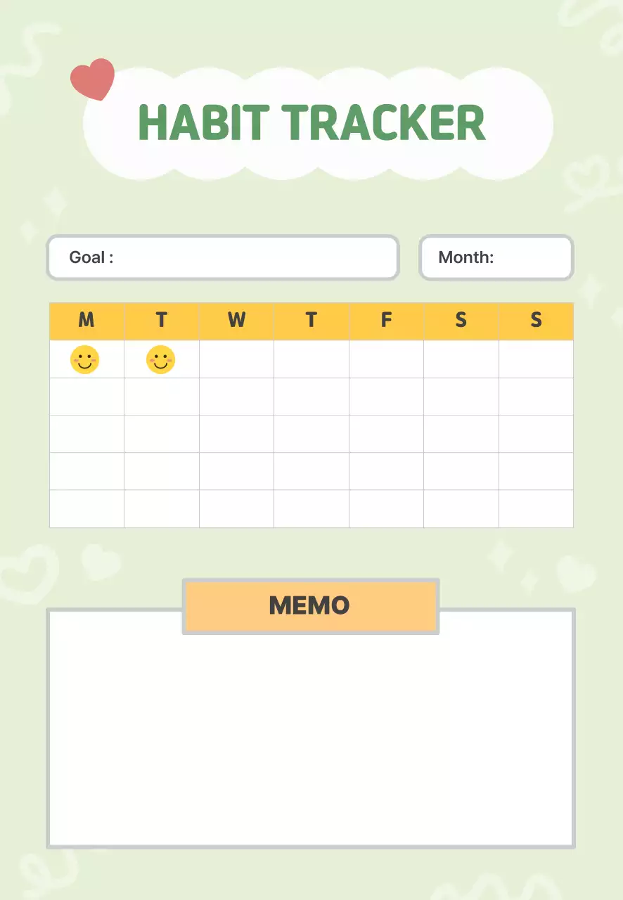 연두 심플 해빗 트래커 기록