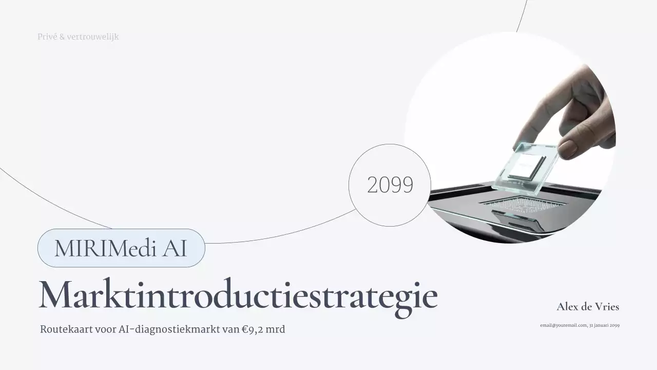 Blue Modern AI Businesspresentatie