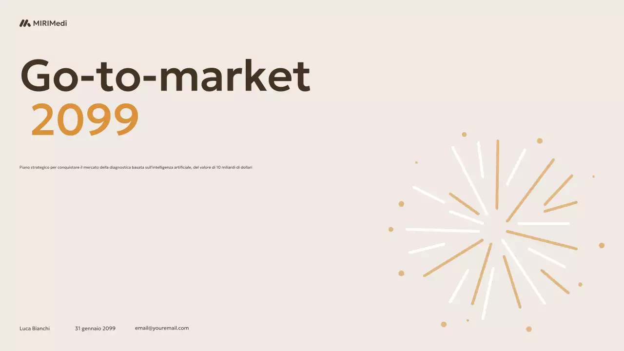 Presentazione della pianificazione strategica GTM minimale beige