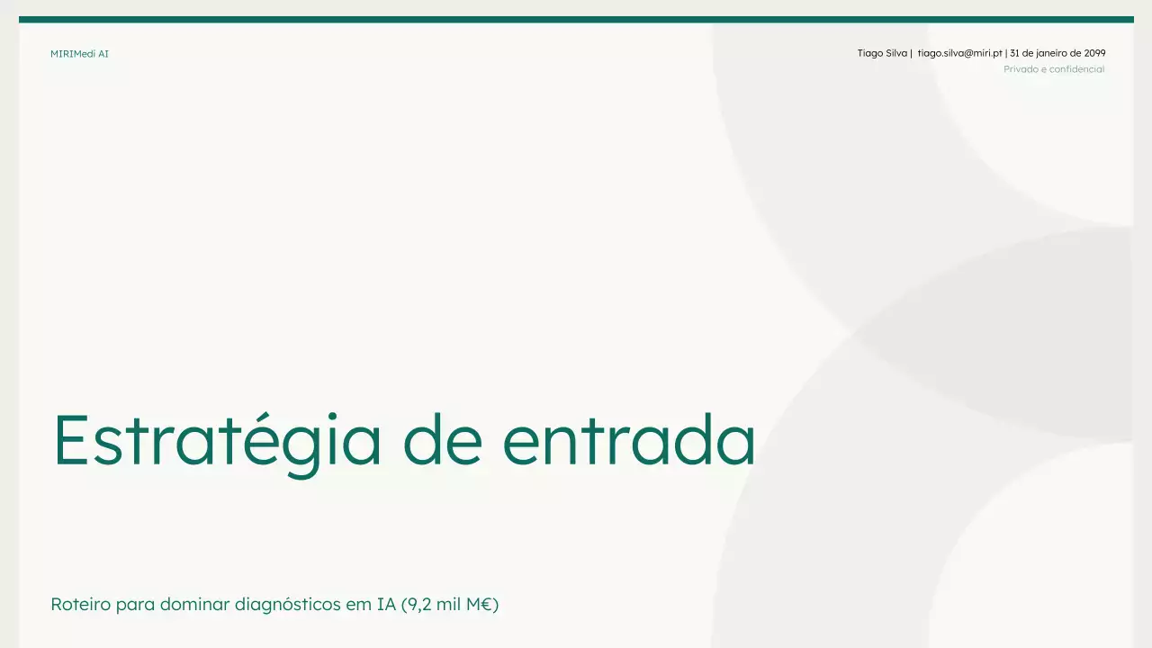 Plano de Negócios Minimalista Verde