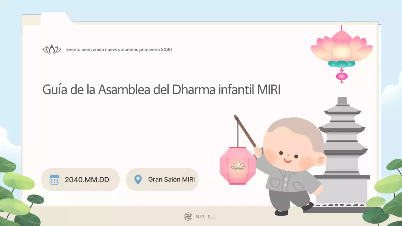 Una guía para el Servicio de Dharma para Niños Budistas Azul Cielo