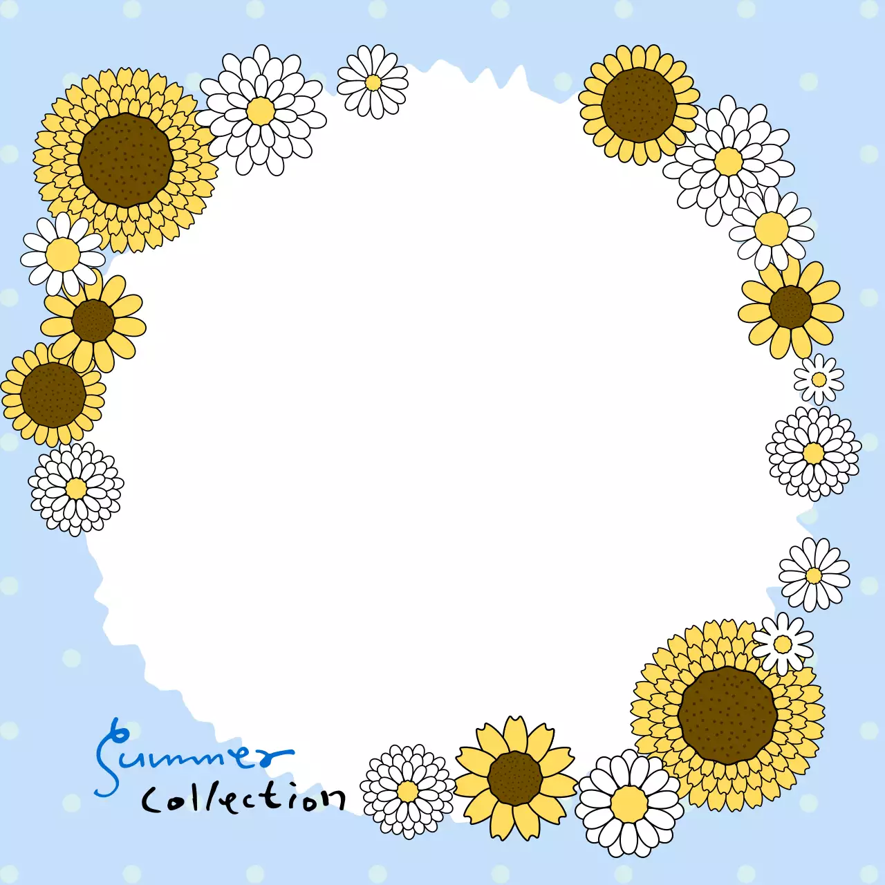 노랑 심플 여름 컬렉션 홍보