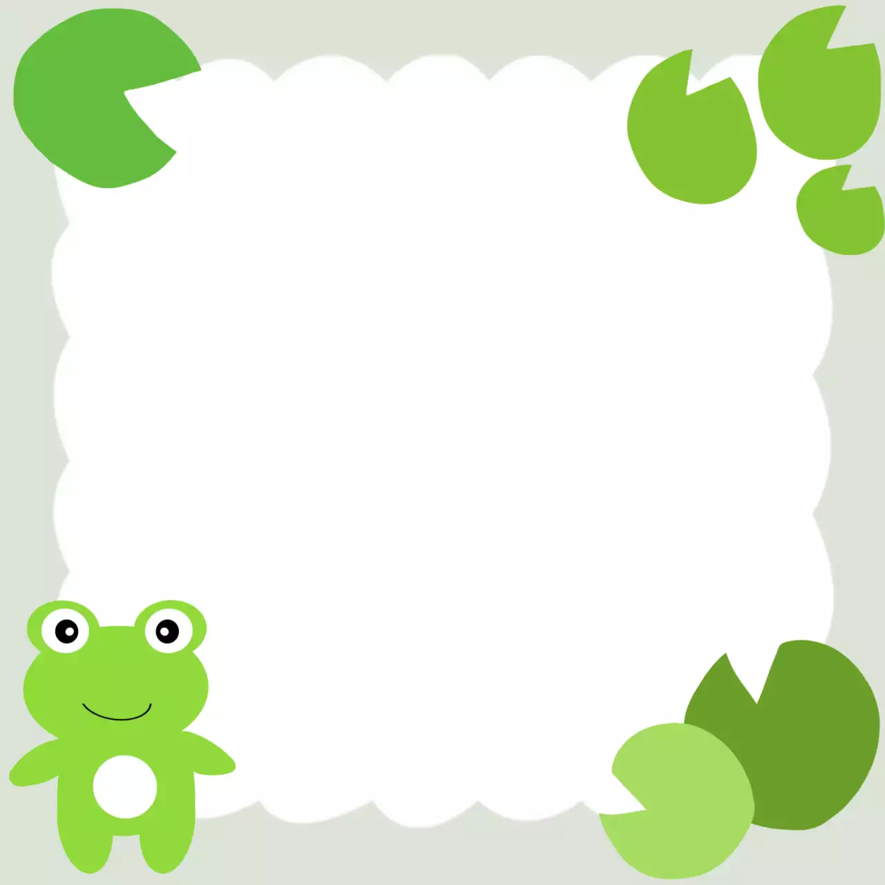 초록색 아기자기한 동물 기록지