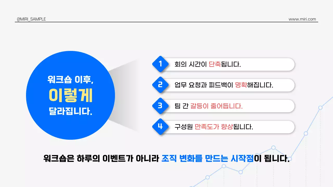 파랑 깔끔 워크숍 제안서