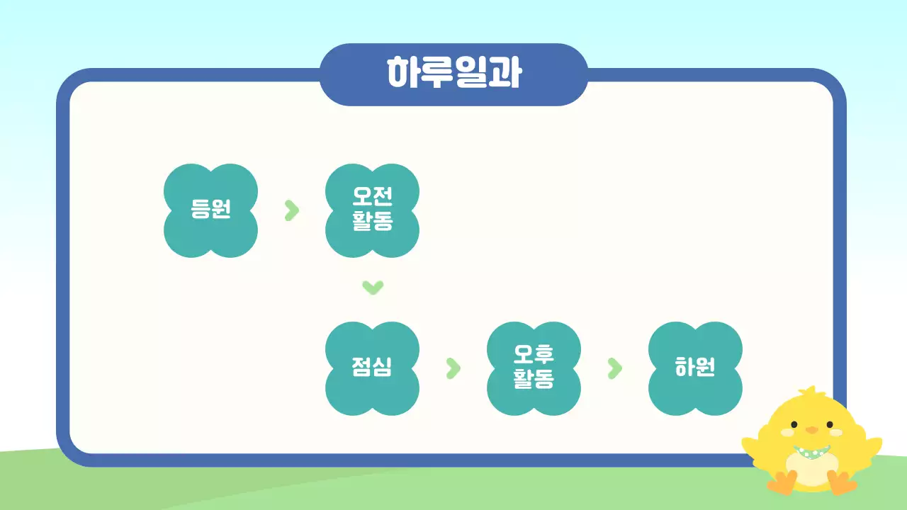 하늘색 깔끔 학부모 오리엔테이션 안내